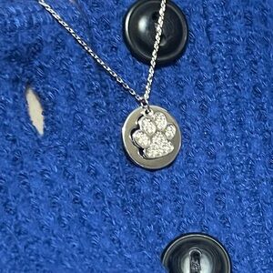 Touchstone Crystal Paws Off Necklace